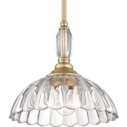 Audra 1 Light 12 inch Brushed Champagne Bronze Pendant Ceiling Light